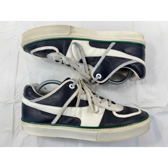 Louis Vuitton Tower Low Top Dark Blue/White Leather Sneakers Mens Size 8 - Picture 7 of 16